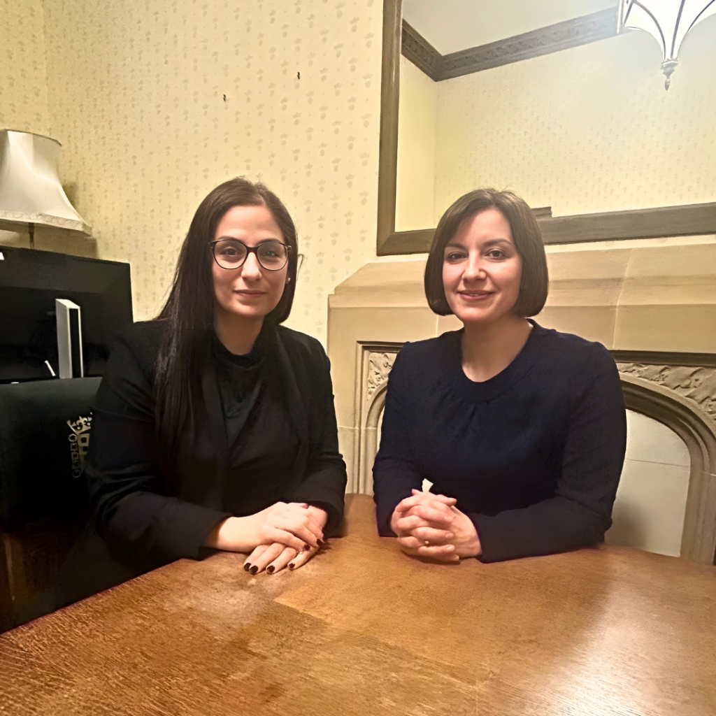 Nesil Caliskan MP with Education Secretary Bridget Phillipson MP