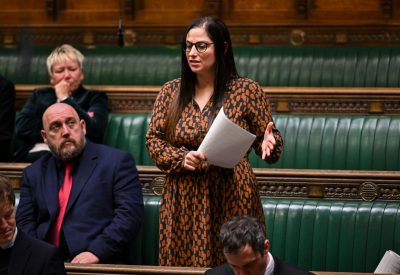 Nesil Caliskan MP speaking in the House of Commons Chamber.